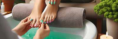 6 تا از بهترین کوکتل پدیکور پا خانگی 