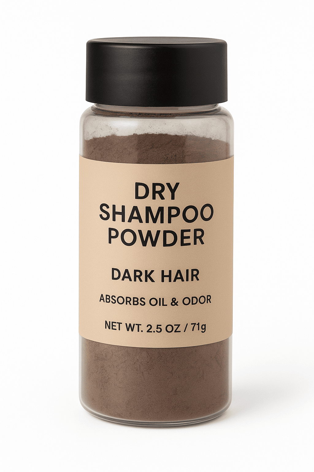 شامپو خشک پودری مو تیره
