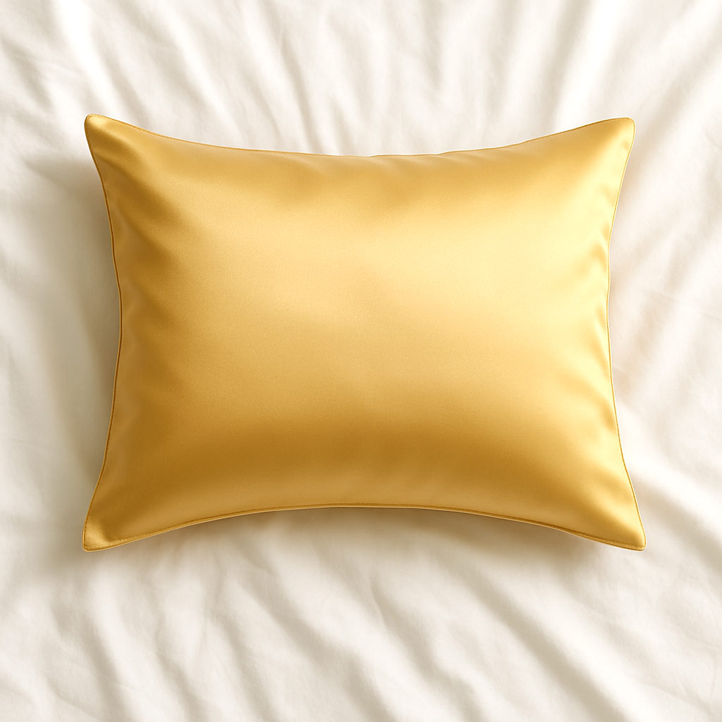 روبالشی ساتن طلایی