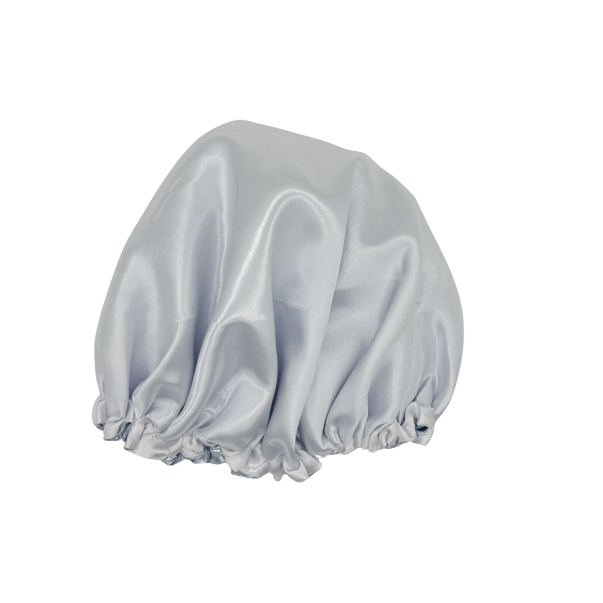 کلاه خواب ساتن سفید صدفی