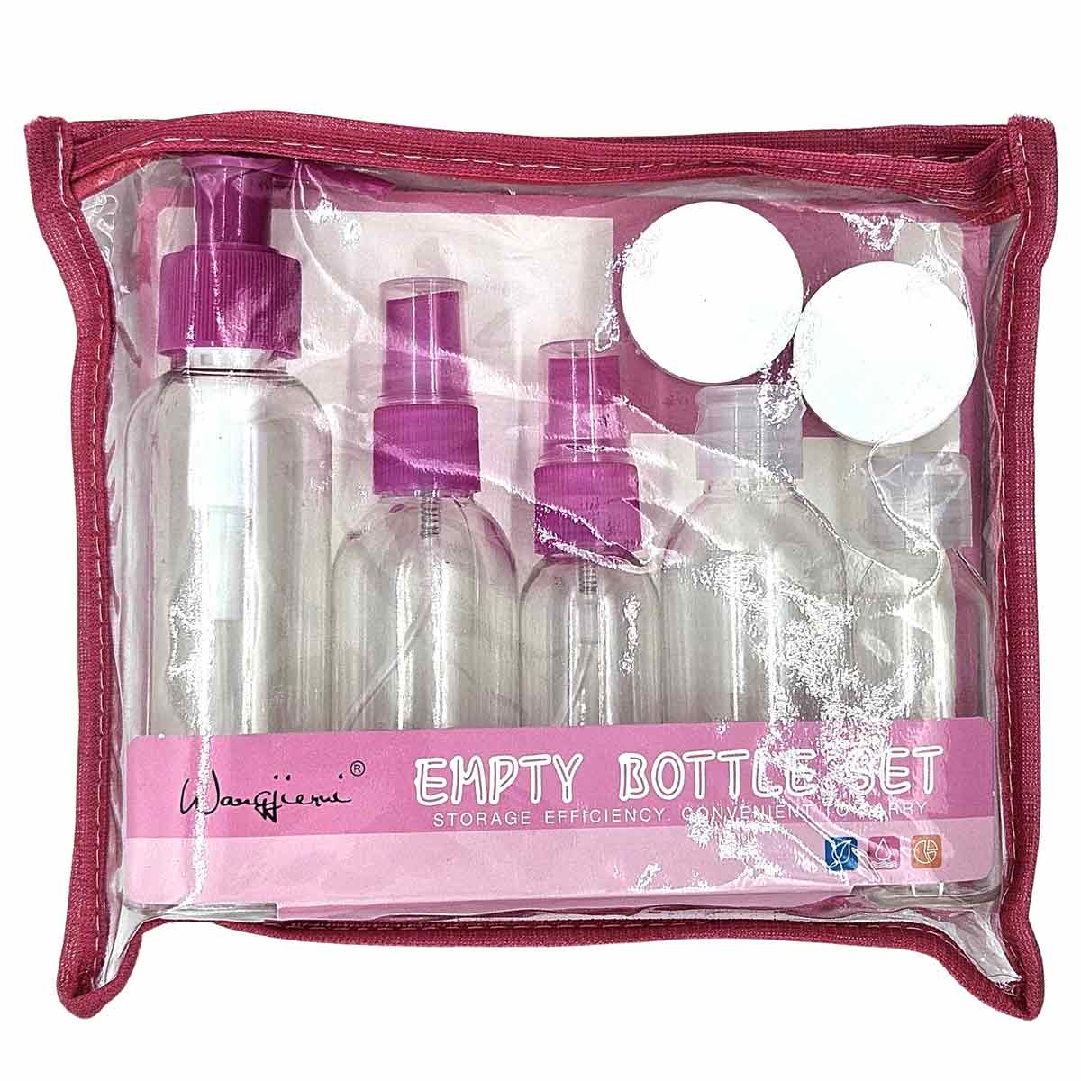 پک مسافرتی  8 تکه ظروف مراقبت از پوست و مو 