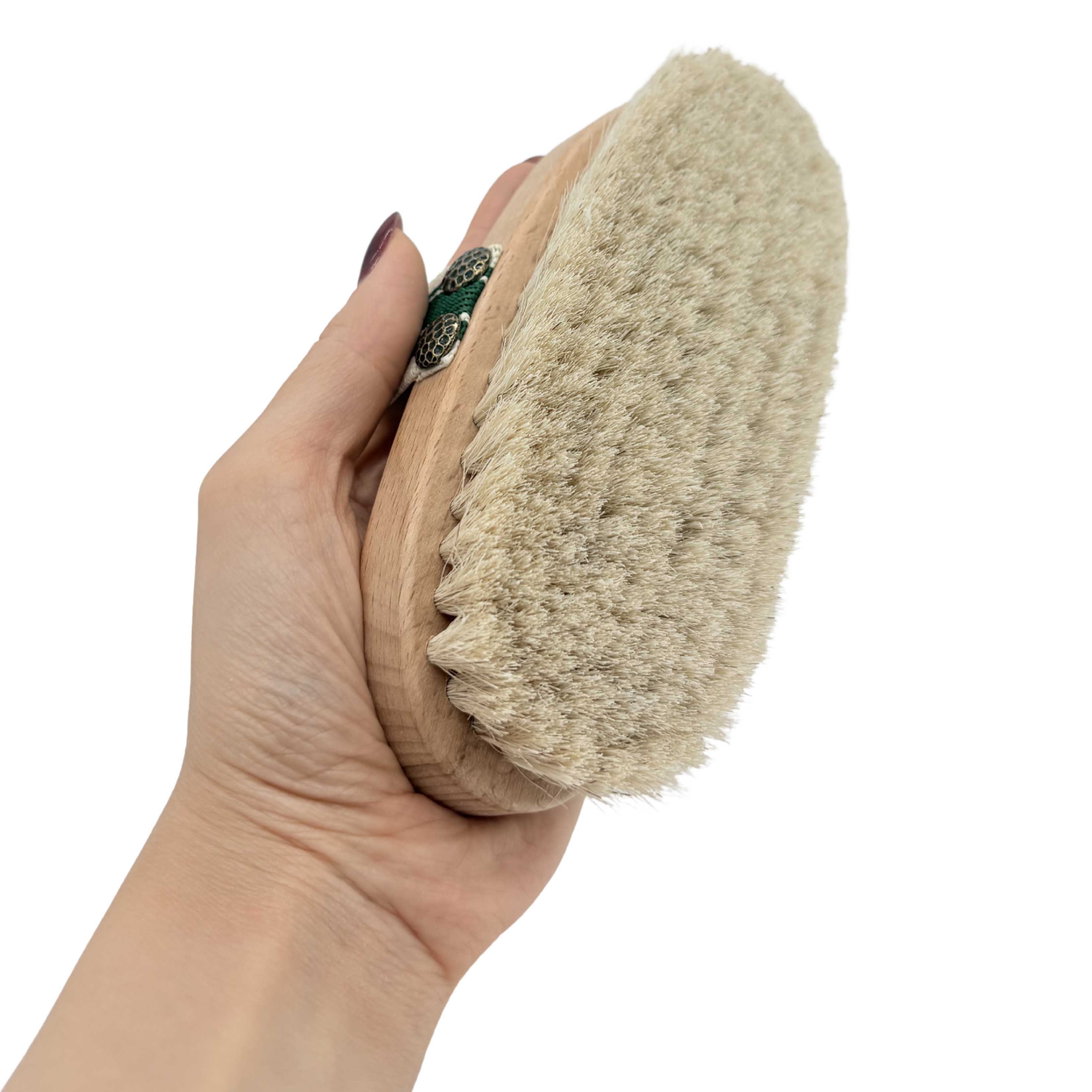 پشت برس بدن خشک موی اسب برای رفع سلولیت